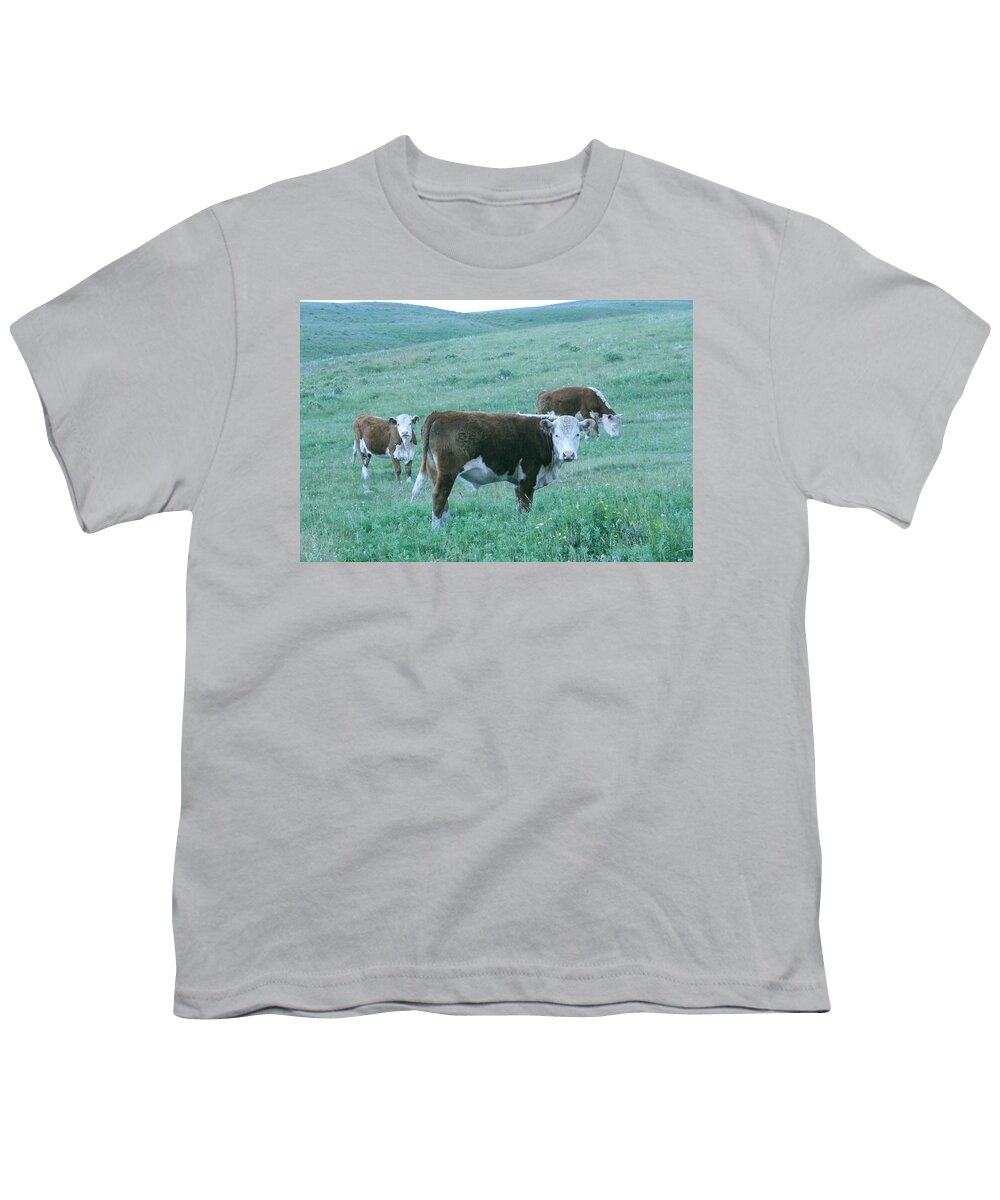 Agriculture Youth T-Shirt featuring the photograph I See You by Mary Mikawoz