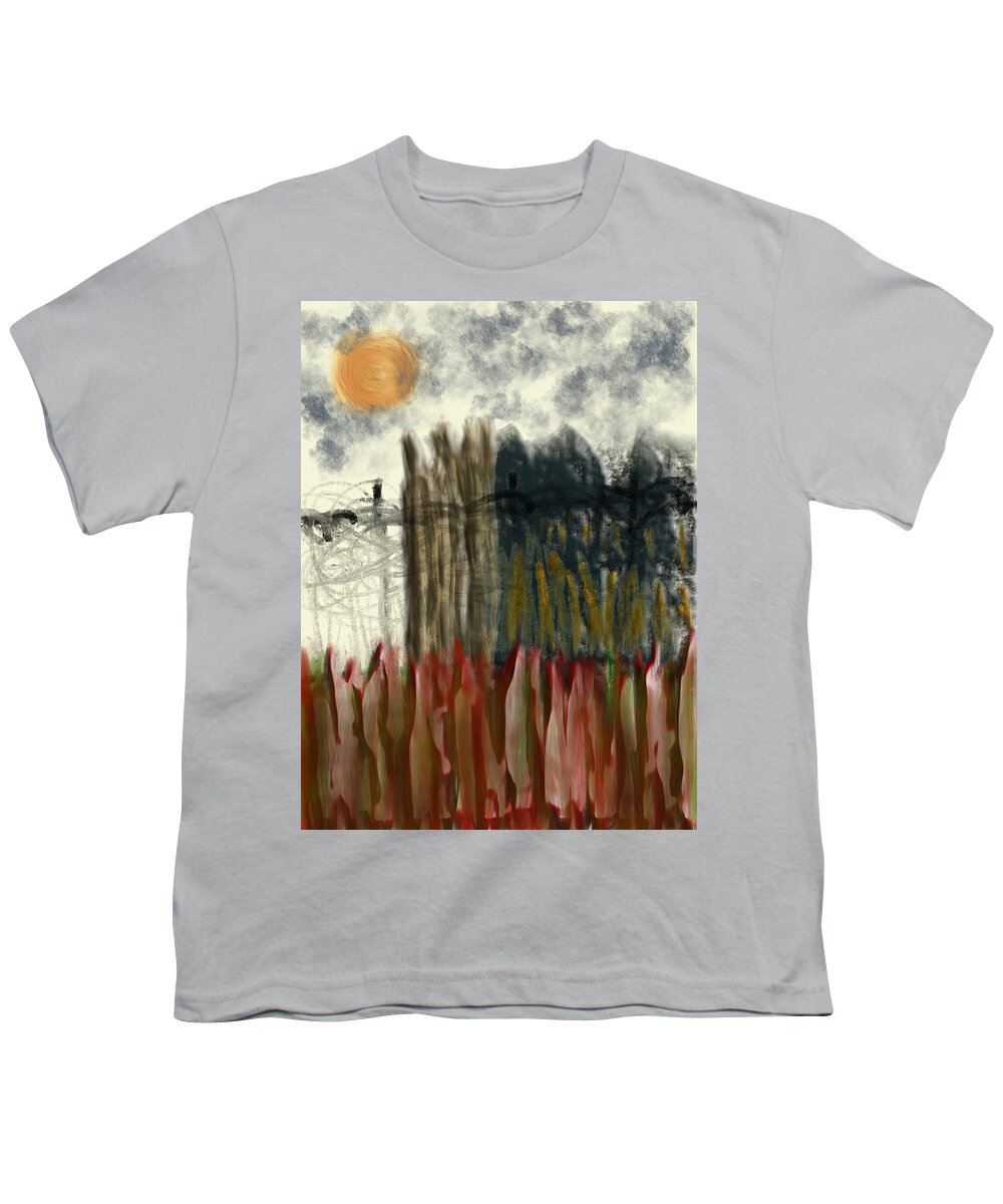 Apple Pencil Drawing Youth T-Shirt featuring the painting Imprisoned by Bill Owen