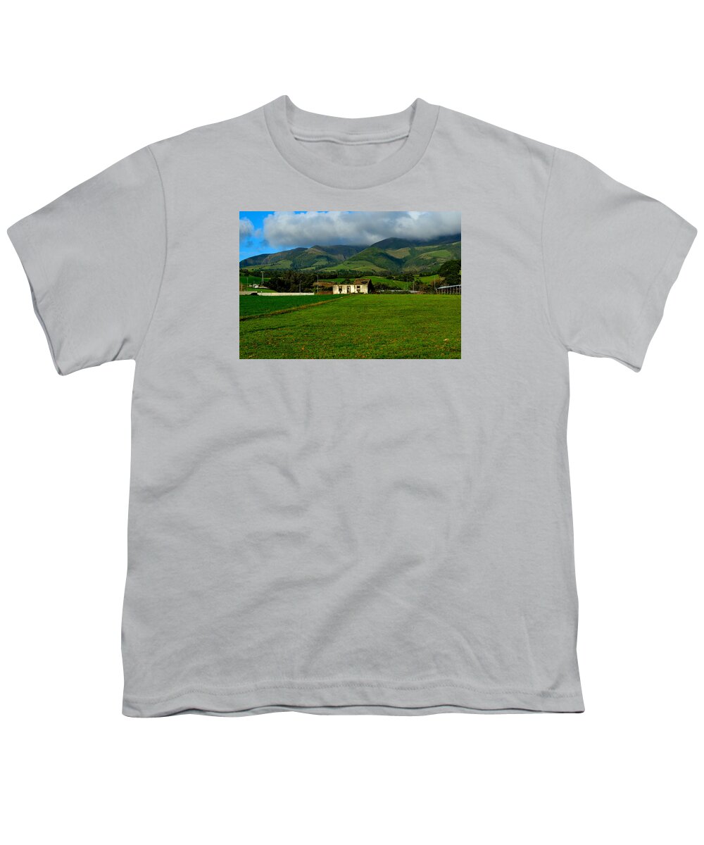 Acores Youth T-Shirt featuring the photograph Landscapes-52 by Joseph Amaral