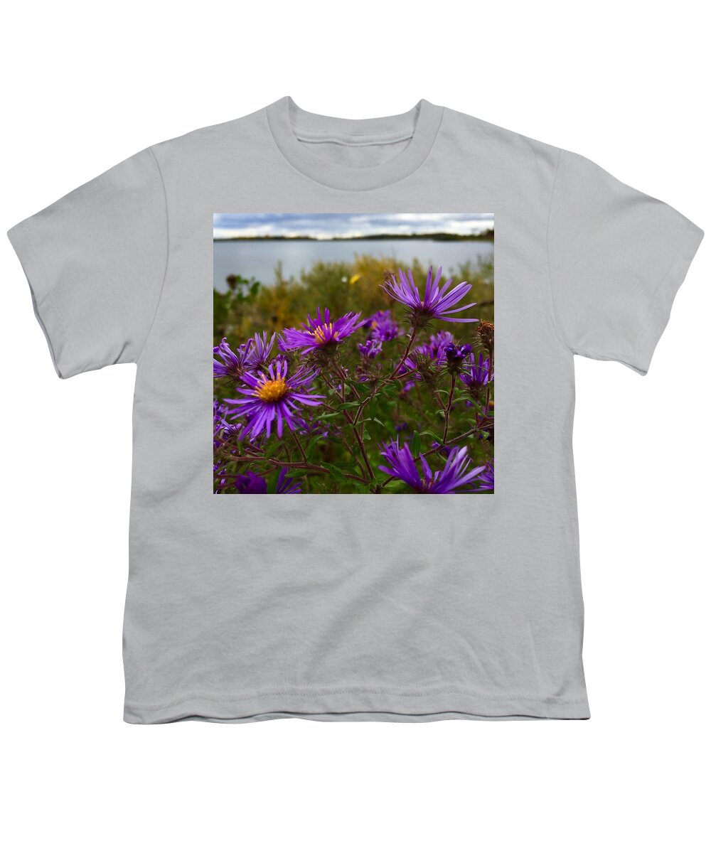 Flowers Youth T-Shirt featuring the photograph Last moments of Summer by Cristina Stefan