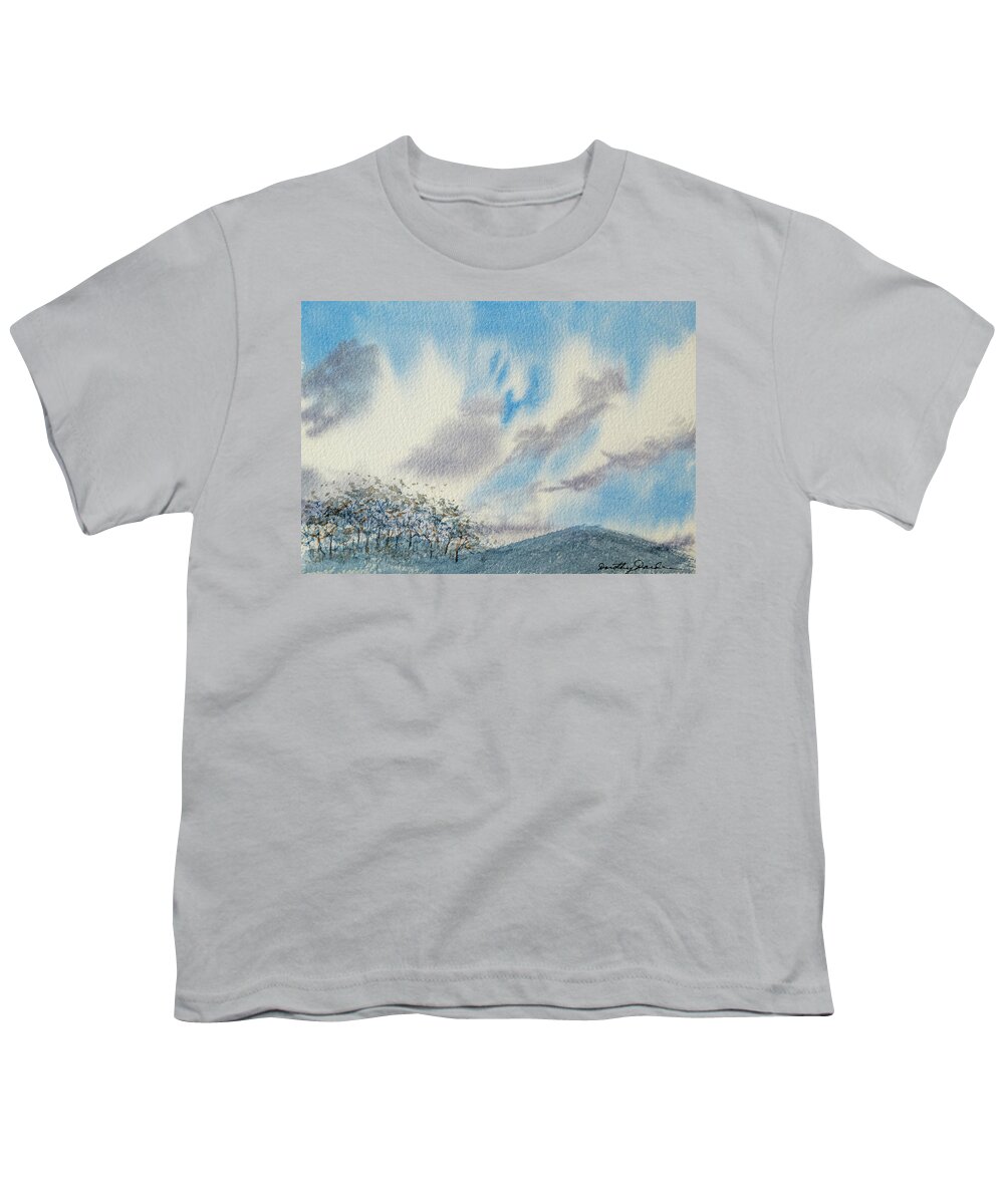 Beautiful Youth T-Shirt featuring the painting The Blue Hills of Summer by Dorothy Darden