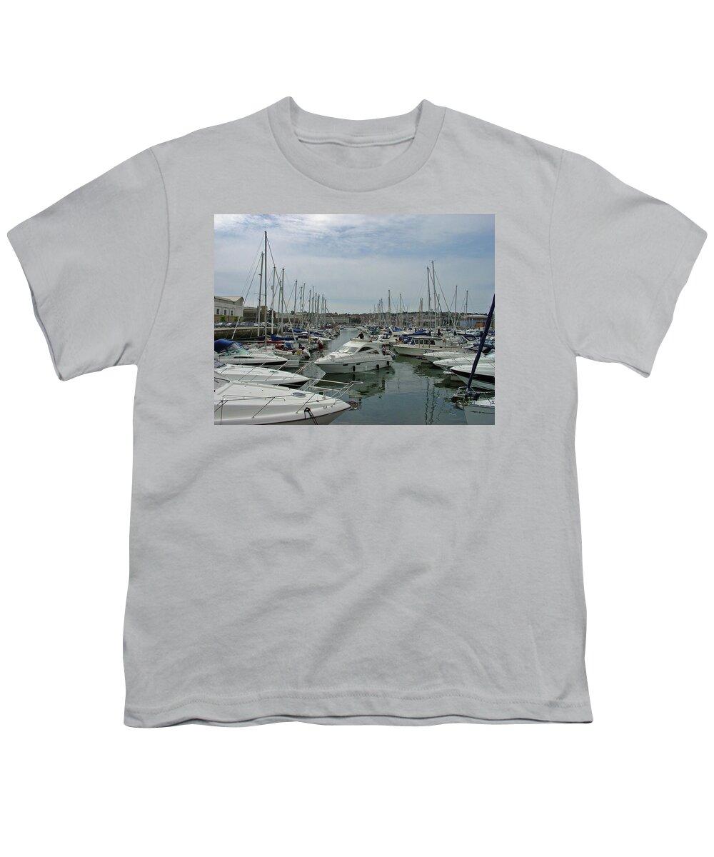 Europe Youth T-Shirt featuring the photograph Leaving Weymouth Marina by Rod Johnson