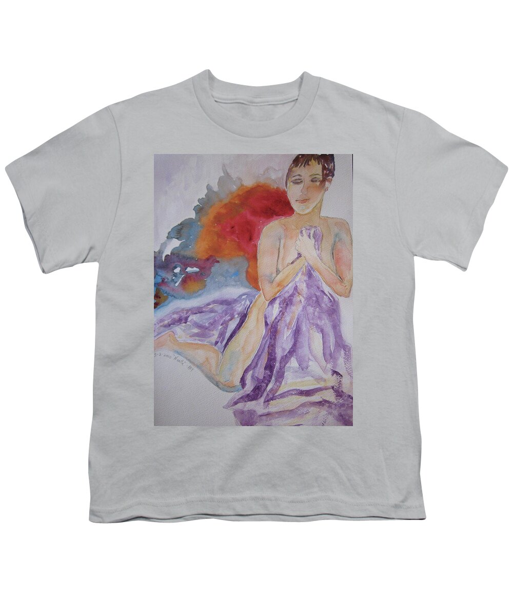 Nude Youth T-Shirt featuring the painting Let It Burn by Beverley Harper Tinsley