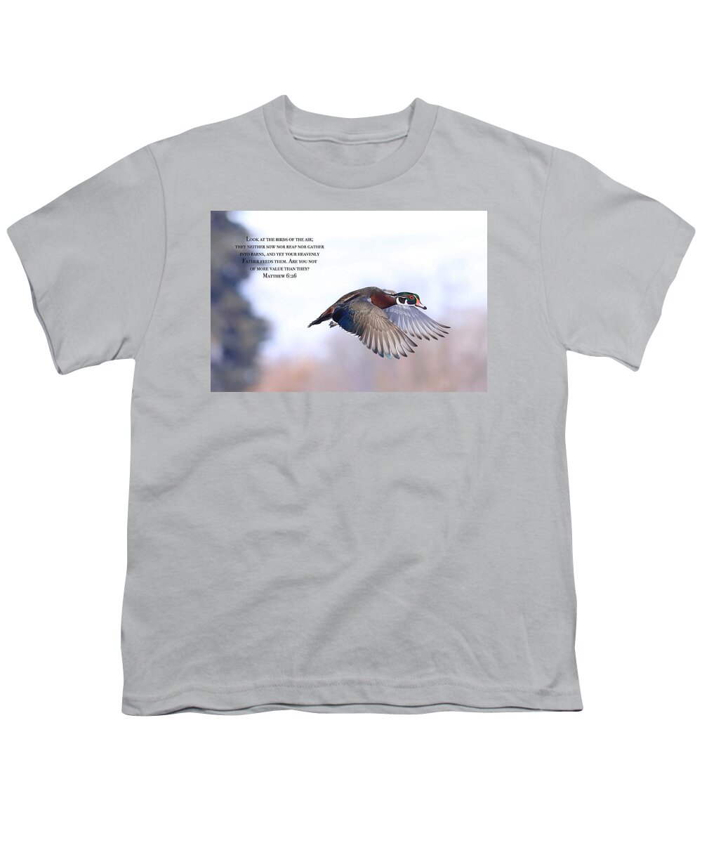Look At The Birds Youth T-Shirt featuring the photograph Look at the birds by Lynn Hopwood