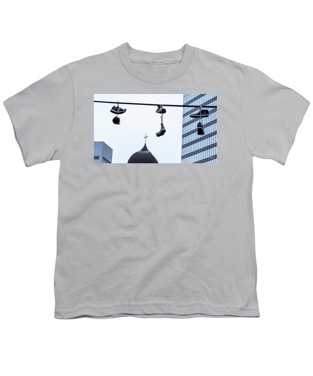 Abstracts Youth T-Shirt featuring the photograph Lost Soles - Urban Metaphors by Steven Milner