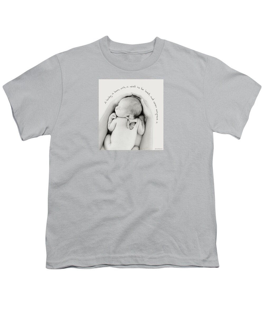 Words Youth T-Shirt featuring the photograph Loved by Anne Geddes