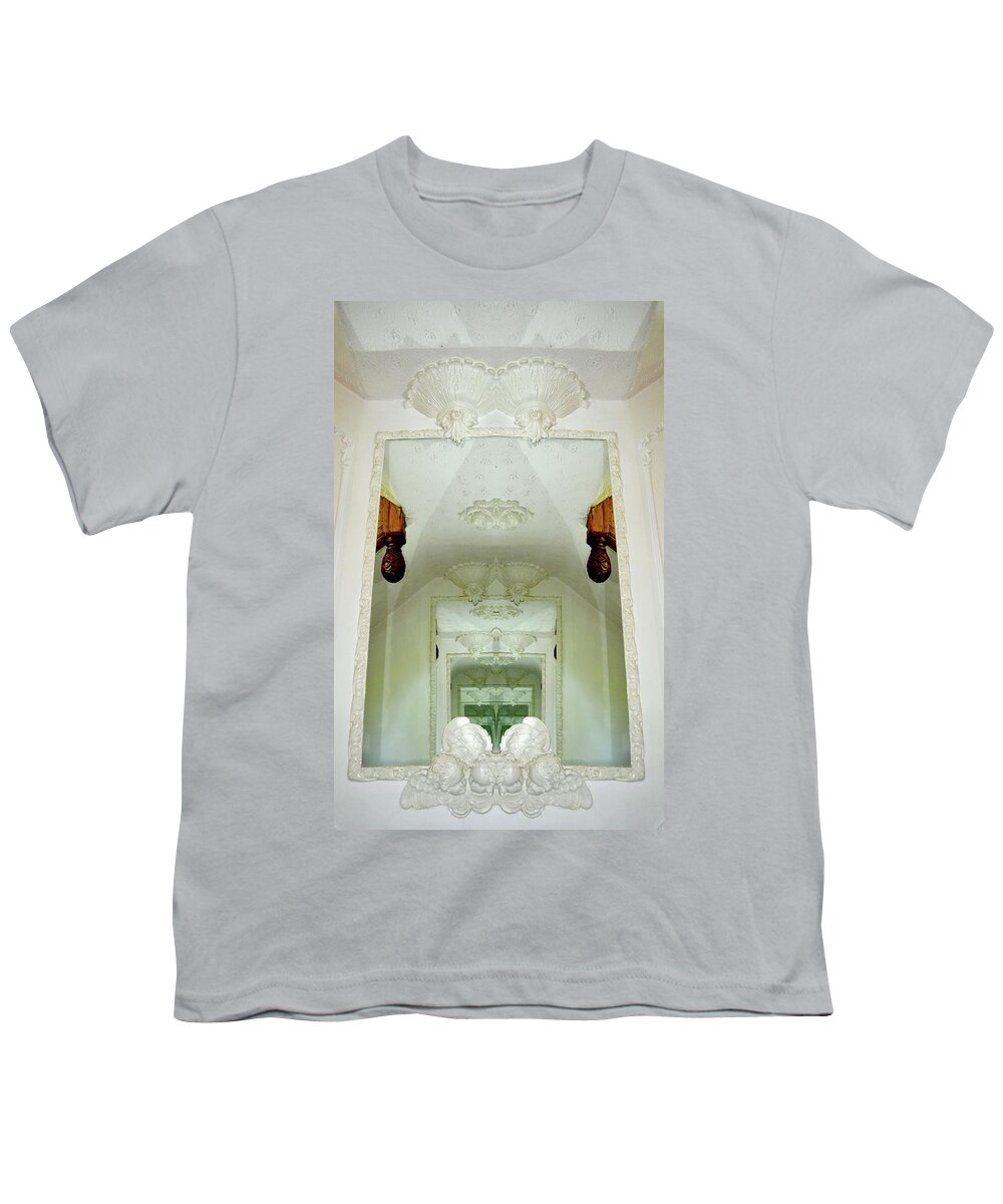 Abstract Youth T-Shirt featuring the photograph Mirrored Mirror by Lyle Crump
