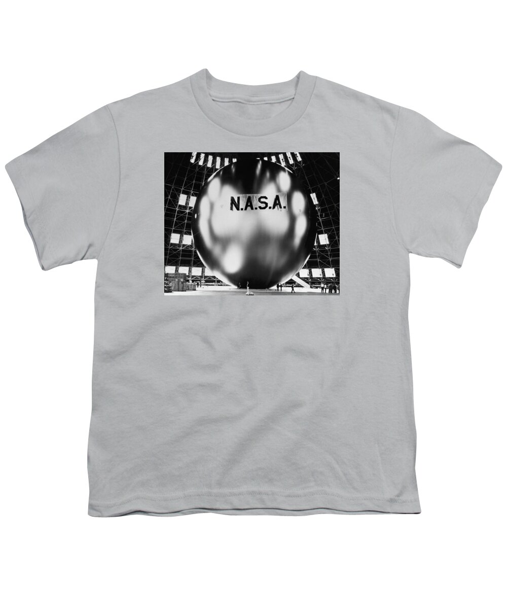 Project Echo Youth T-Shirt featuring the photograph Nasa Echo 2 Balloon - 1961 by War Is Hell Store