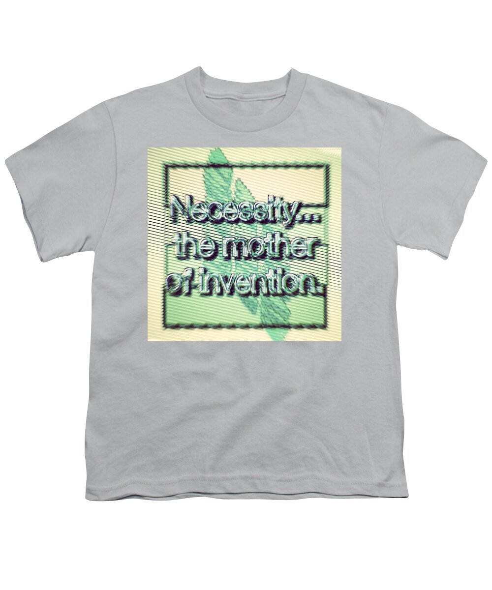 Necessity Youth T-Shirt featuring the digital art Necessity... by Marko Sabotin