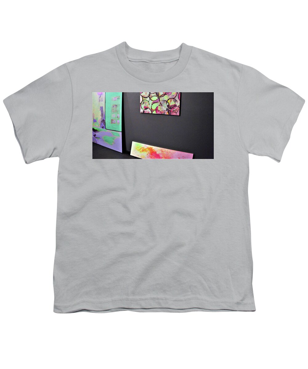 Art Youth T-Shirt featuring the digital art New Art Studio One by Lisa Kaiser