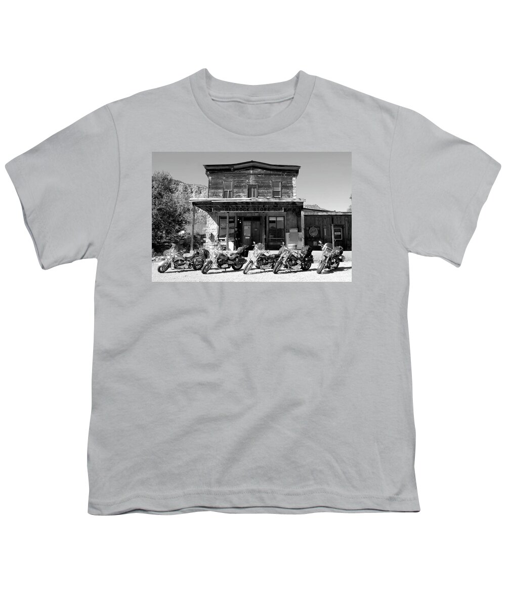 Fine Art Photography Youth T-Shirt featuring the photograph New horses at Bedrock by David Lee Thompson
