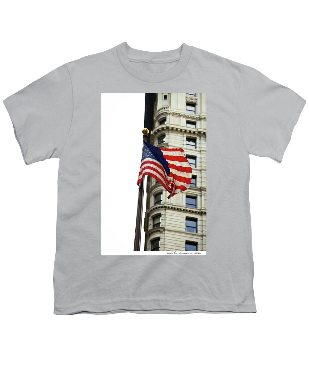 Youth T-Shirt featuring the photograph old Glory by Mark Alesse