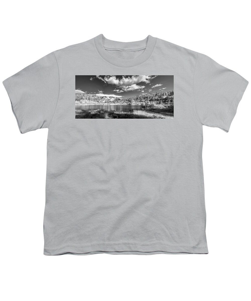 Mount Baker Youth T-Shirt featuring the photograph Perfect Lake at Mount Baker by Jon Glaser