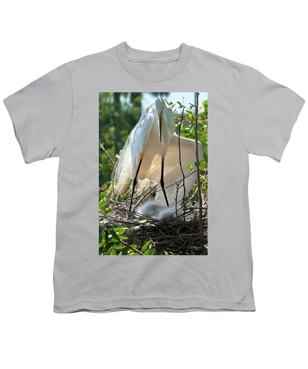 Birds Youth T-Shirt featuring the photograph Providing A Little Shade by Christopher Holmes