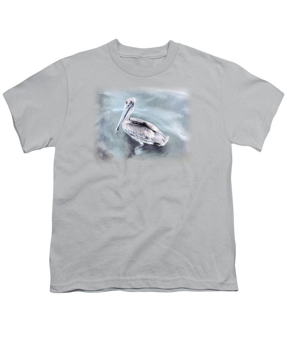 Pelican Youth T-Shirt featuring the painting Radiant Pelican by Korrine Holt