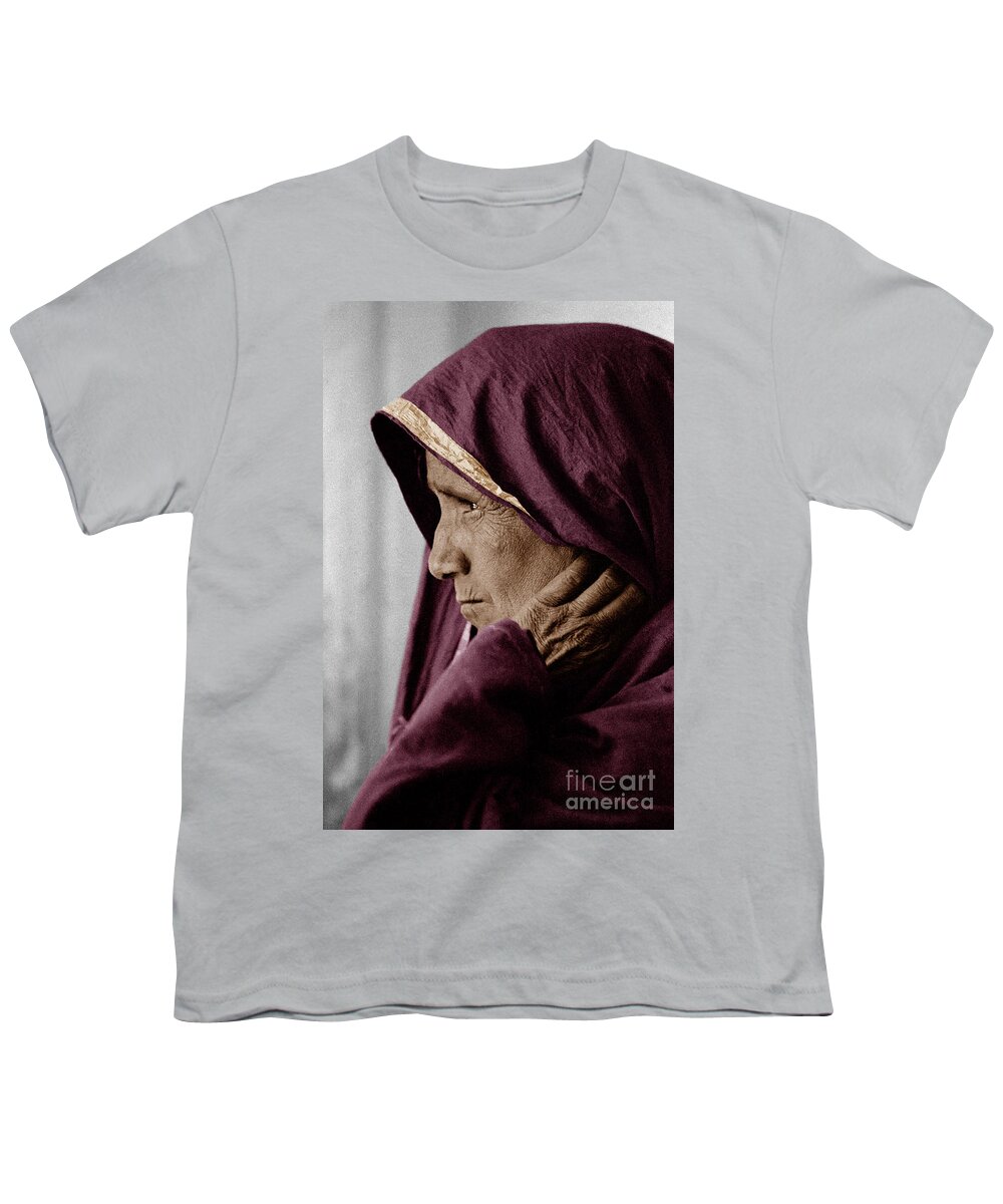 Woman Youth T-Shirt featuring the photograph Rajasthani Tribal Woman - Pushkar, India by Craig Lovell