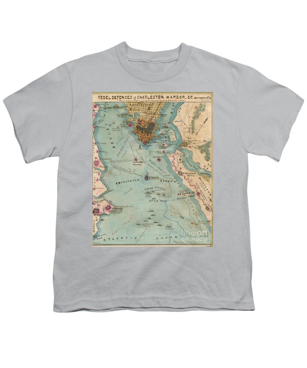 Rebel Defenses Of Charleston Harbor Youth T-Shirt featuring the photograph Rebel Defenses of Charleston Harbor by Dale Powell