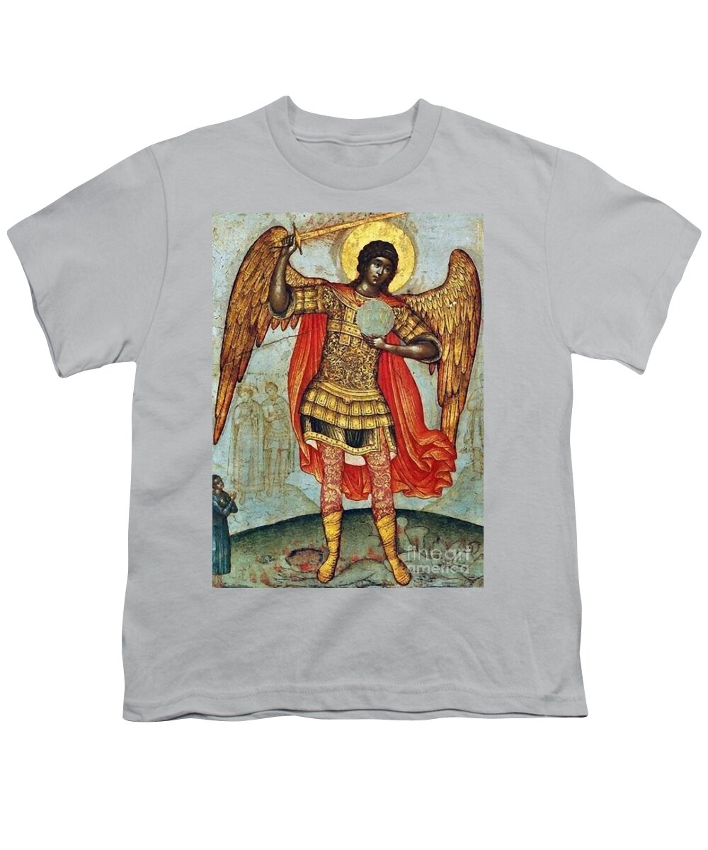 Red Youth T-Shirt featuring the painting Red by Archangelus Gallery