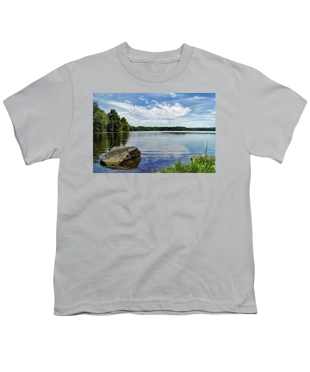 Water Youth T-Shirt featuring the photograph Rocky Fork Lake by Cricket Hackmann
