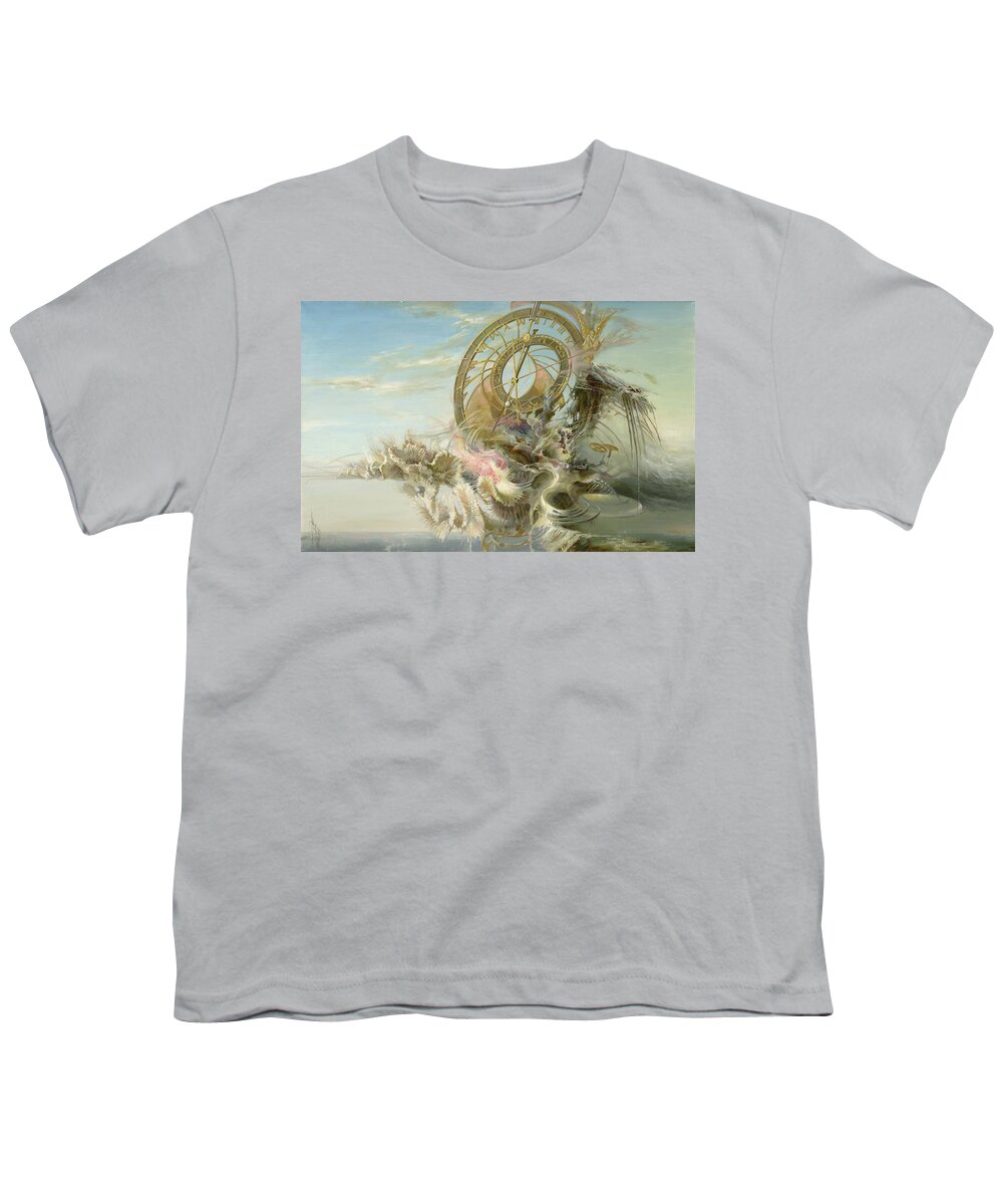 Sergey Gusarin Youth T-Shirt featuring the painting Spiral of Time by Sergey Gusarin