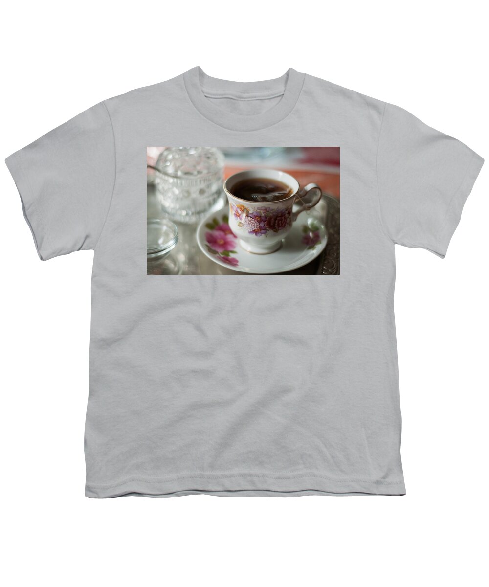 Miguel Youth T-Shirt featuring the photograph Tea Time at Grandmothers by Miguel Winterpacht