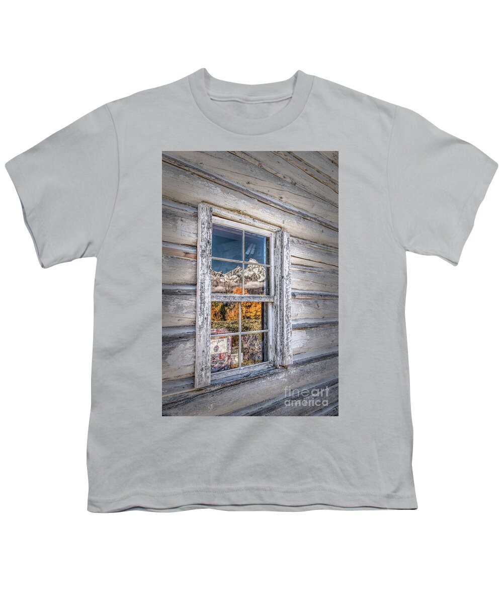 Grand Teton Youth T-Shirt featuring the photograph Teton Reflection by Lynn Sprowl