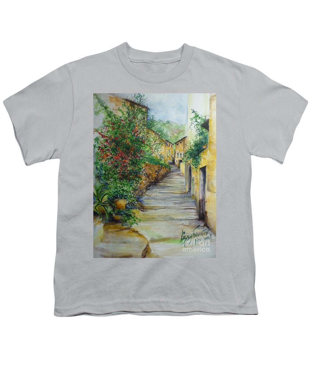 Original Paintings Of Mallorca Youth T-Shirt featuring the painting The Balearics typical Spain by Lizzy Forrester