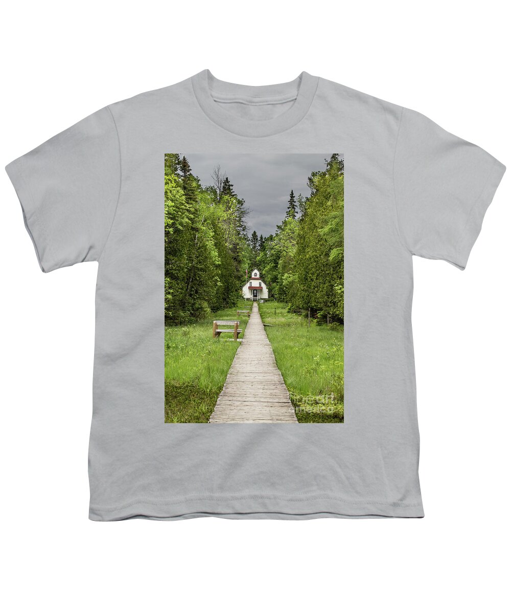 Ridges Youth T-Shirt featuring the photograph The Ridges Sanctuary Door County Nature Preserve by Nikki Vig