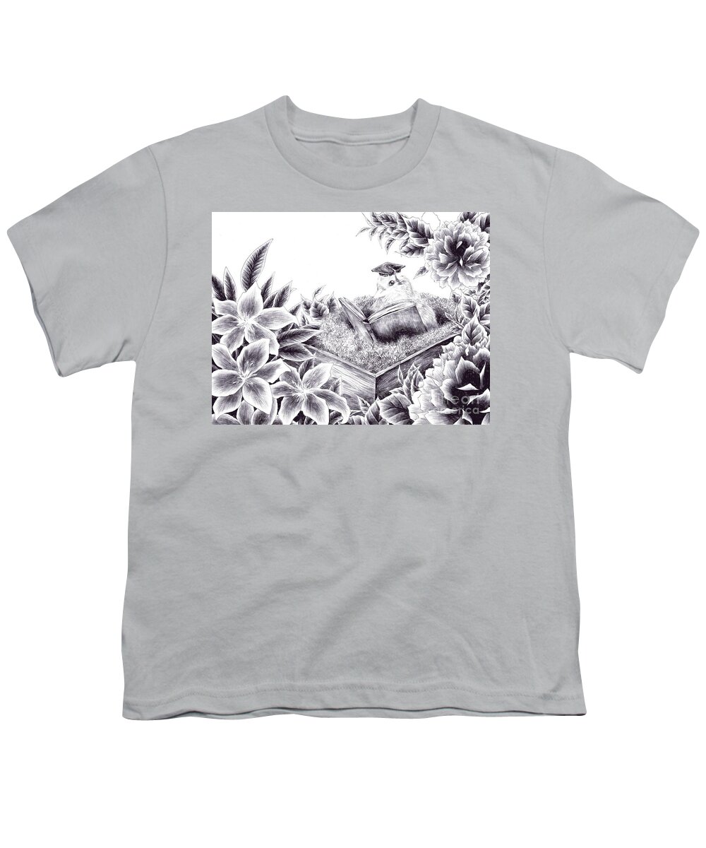 Bird Youth T-Shirt featuring the drawing To the Future by Alice Chen