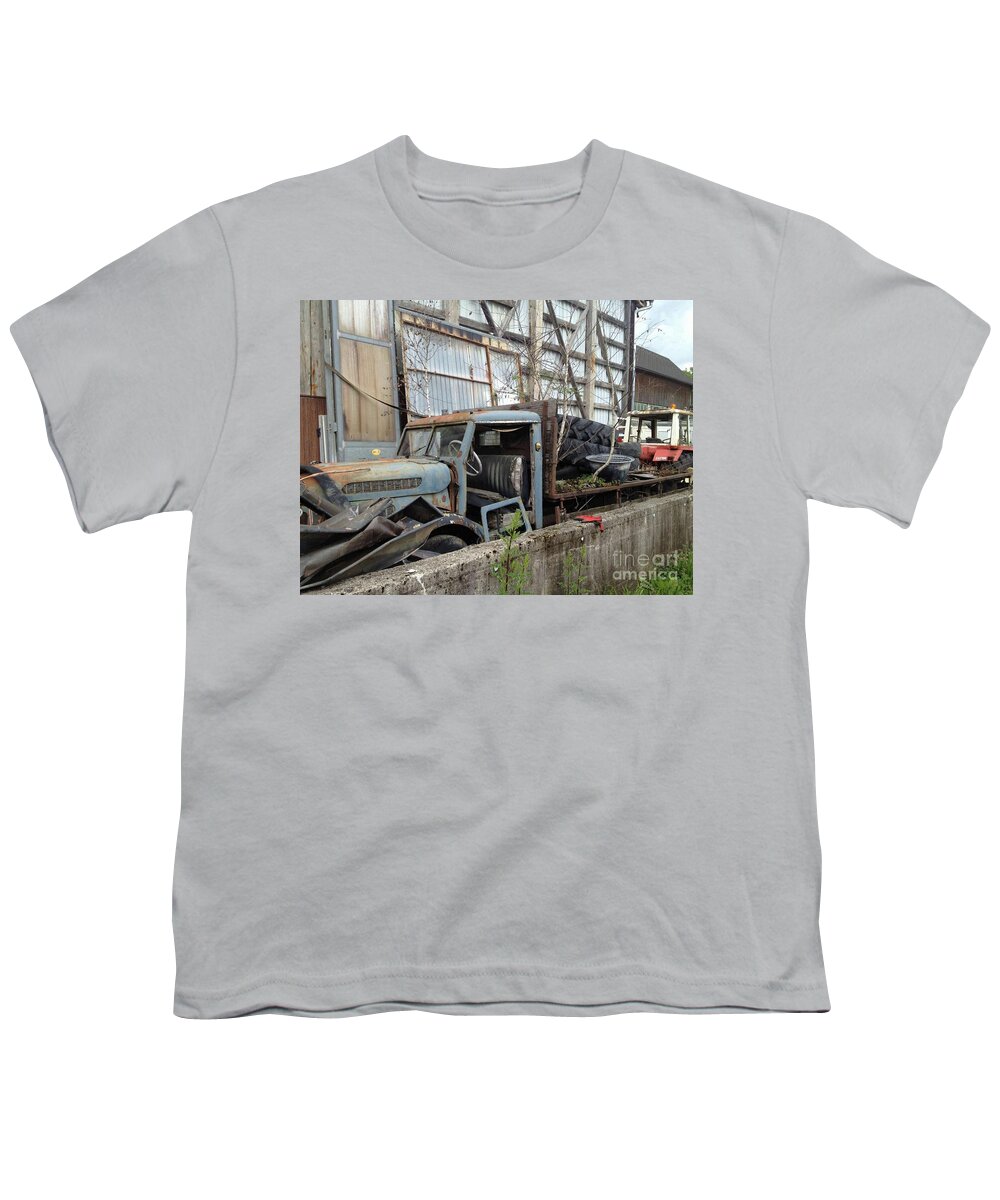 Truck Youth T-Shirt featuring the painting Truck by KUNST MIT HERZ Art with heart