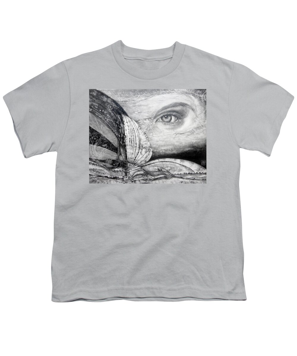 Art Of The Mystic Youth T-Shirt featuring the drawing Untitled P 1010381 by Otto Rapp