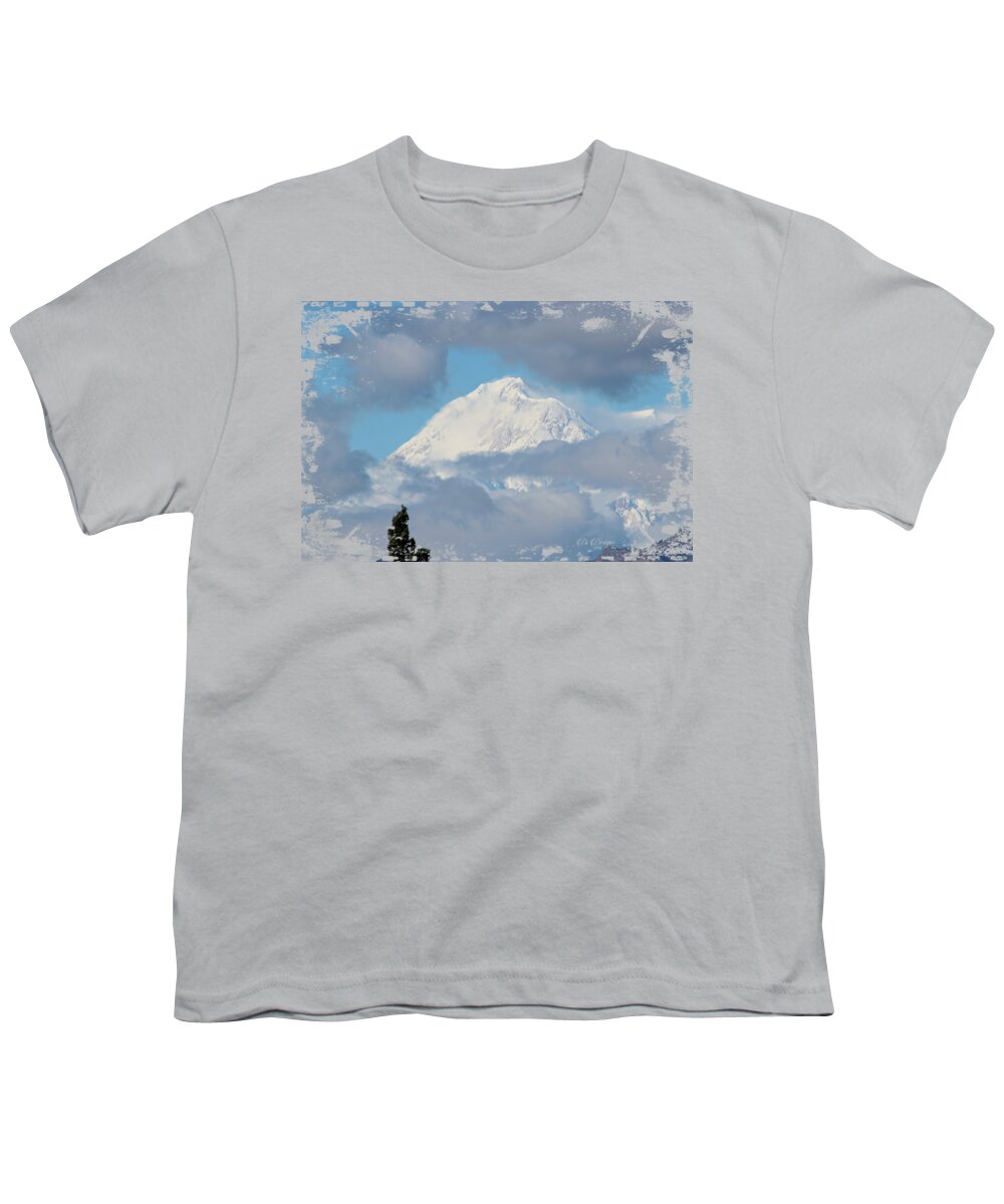 Denali Youth T-Shirt featuring the photograph Up In The Clouds by DiDesigns Graphics