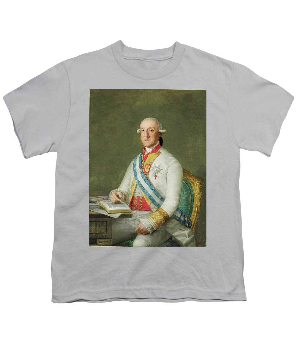 Francisco Jos De Goya Y Lucientes Youth T-Shirt featuring the painting Vicente Maria de Vera de Aragon by MotionAge Designs