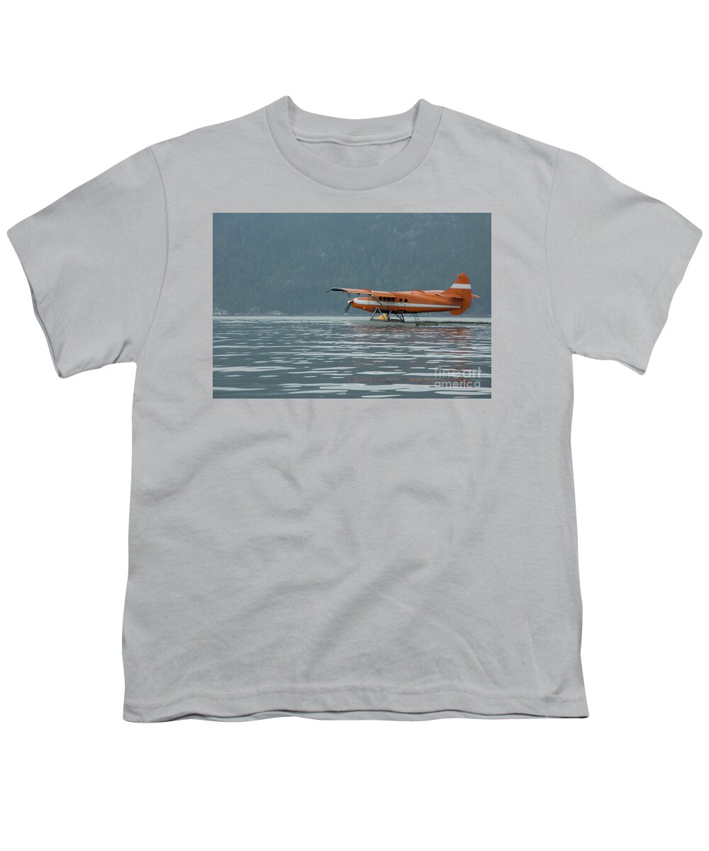 Plane Youth T-Shirt featuring the photograph Water plane by Patricia Hofmeester