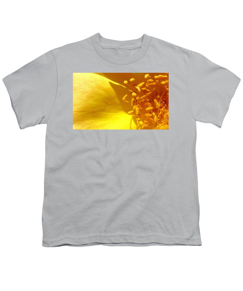 Flower Youth T-Shirt featuring the photograph Pistil Packin Rose by Lori Lafargue