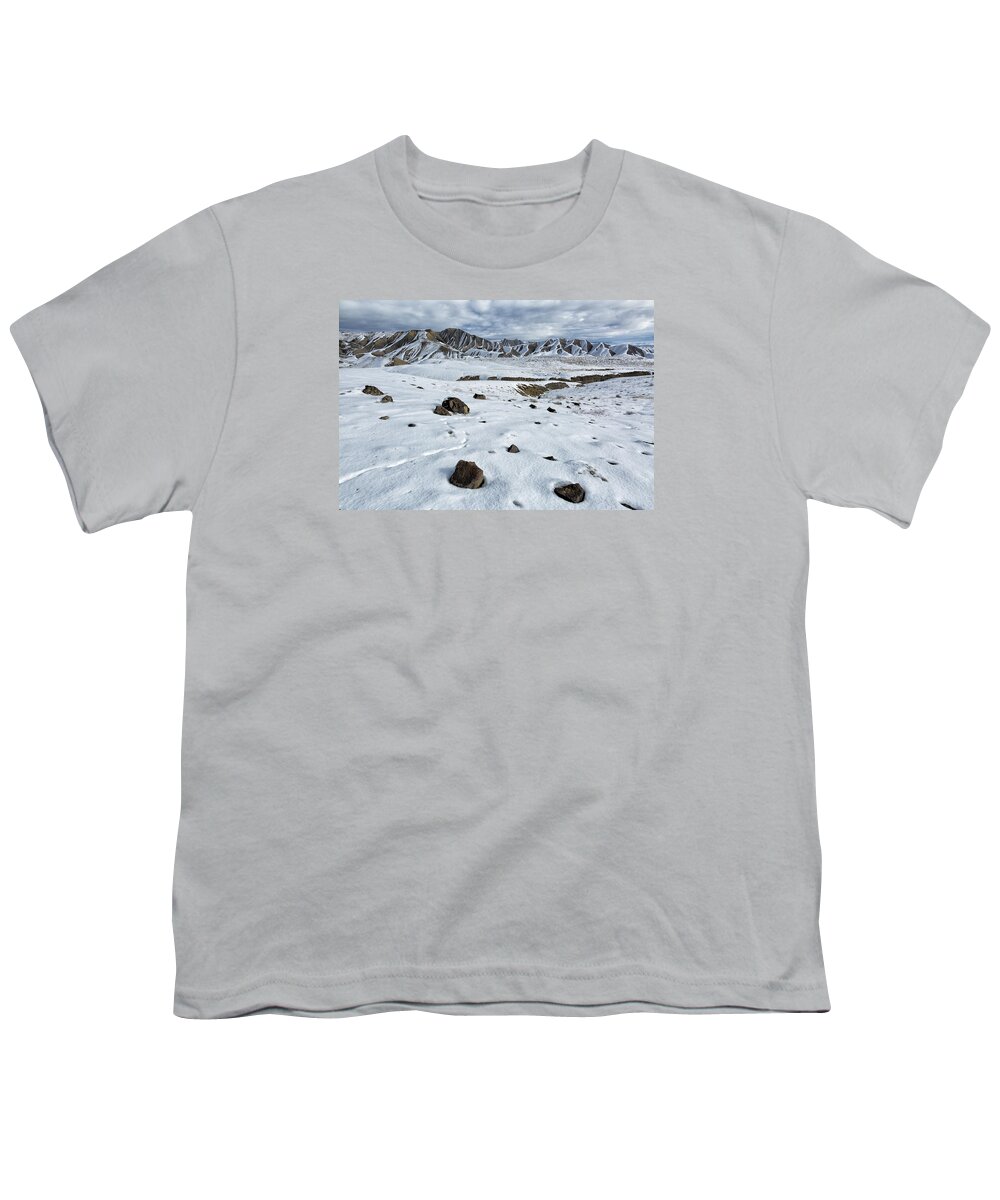 Colorado Youth T-Shirt featuring the photograph Winter Tracks by Denise Bush