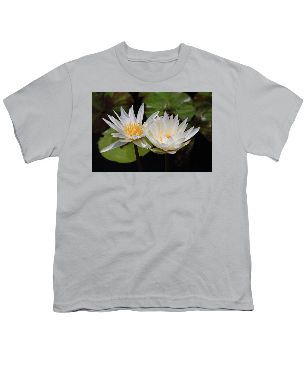 Water Lily Youth T-Shirt featuring the photograph You're Where I'll be by Michiale Schneider