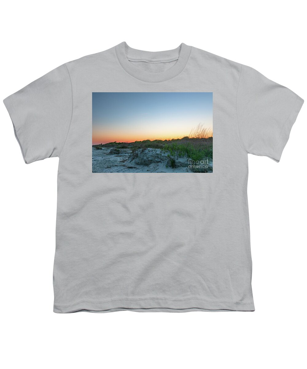 Sunset Youth T-Shirt featuring the photograph Day at the Beach #1 by Dale Powell