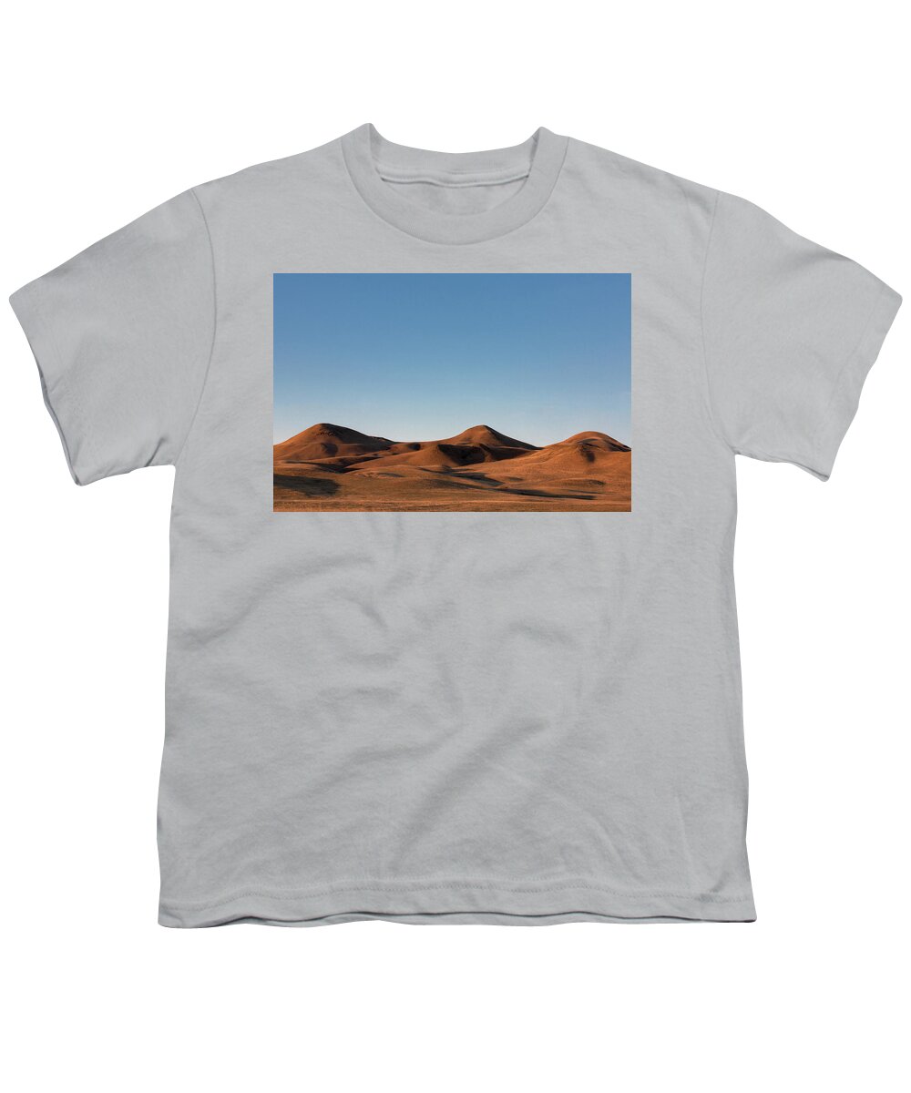 Brown Youth T-Shirt featuring the photograph Brown Mounds by Todd Klassy