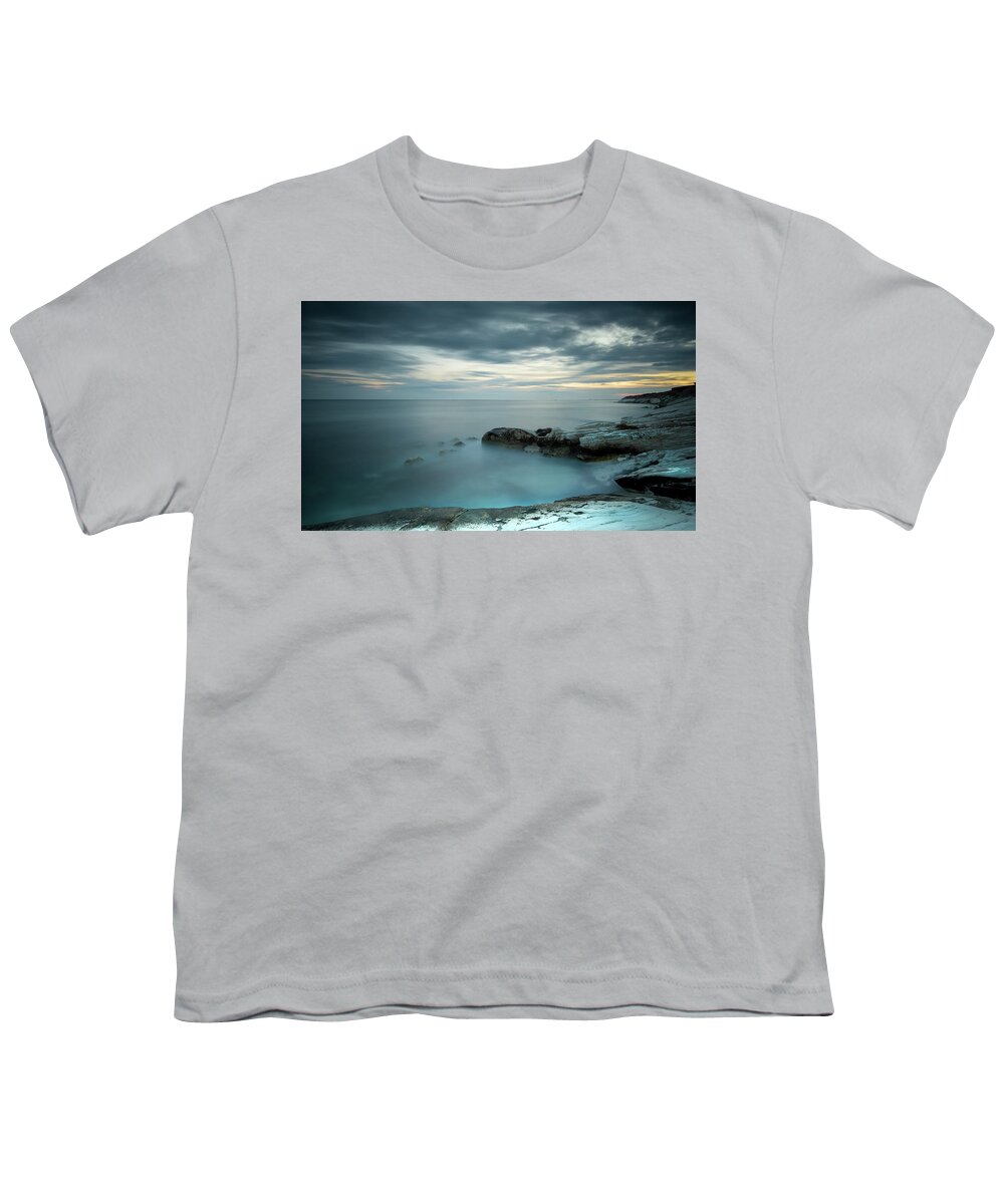 Seashore Youth T-Shirt featuring the photograph Calmness of the sea by Michalakis Ppalis