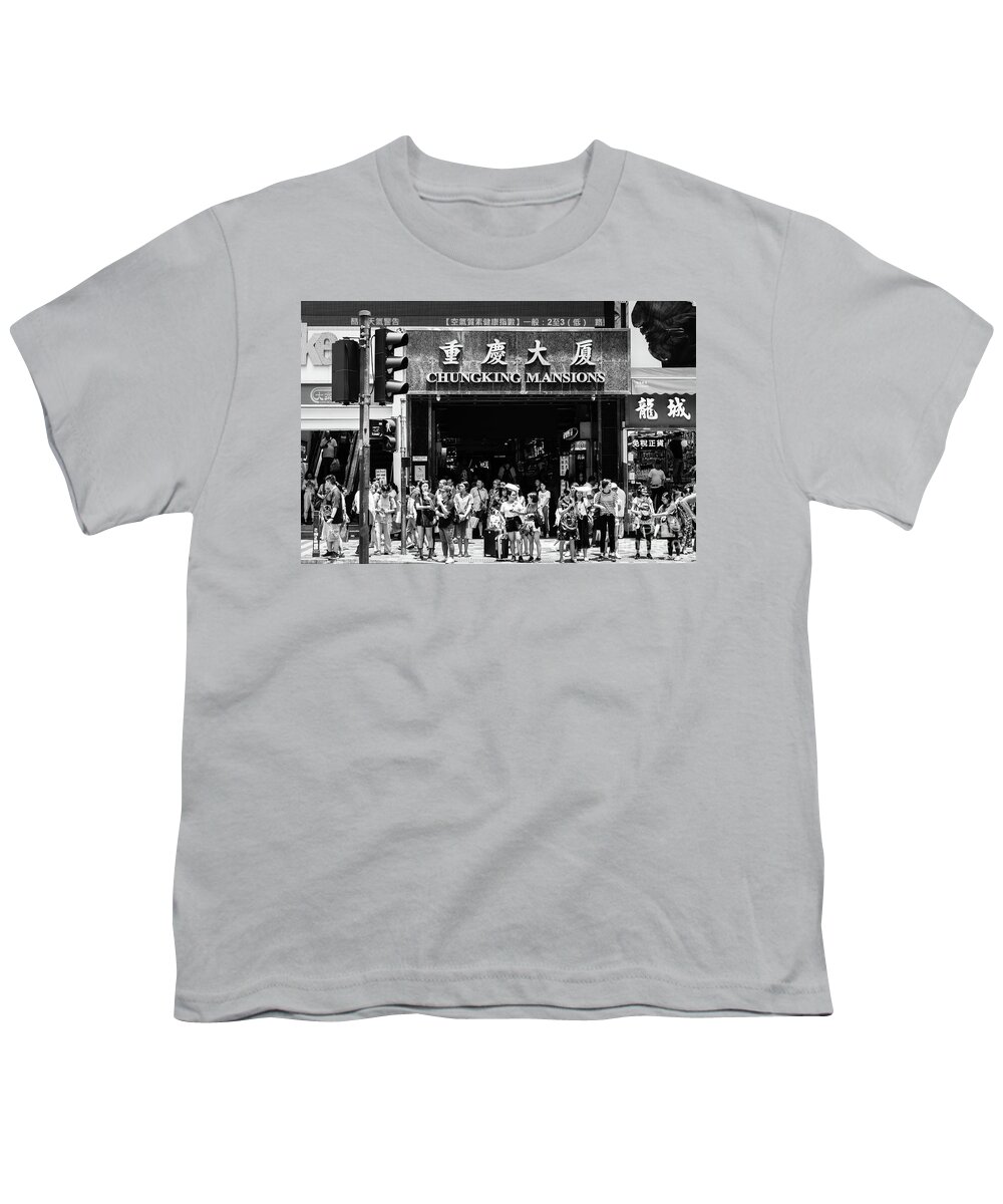Asia Youth T-Shirt featuring the photograph Chungking Mansions in Hong Kong by Didier Marti