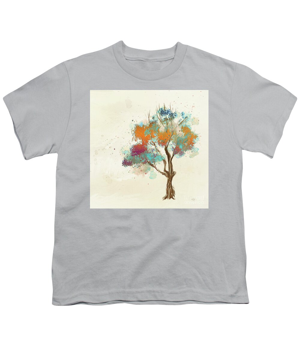 Tree Youth T-Shirt featuring the digital art Colorful Tree by Lois Bryan