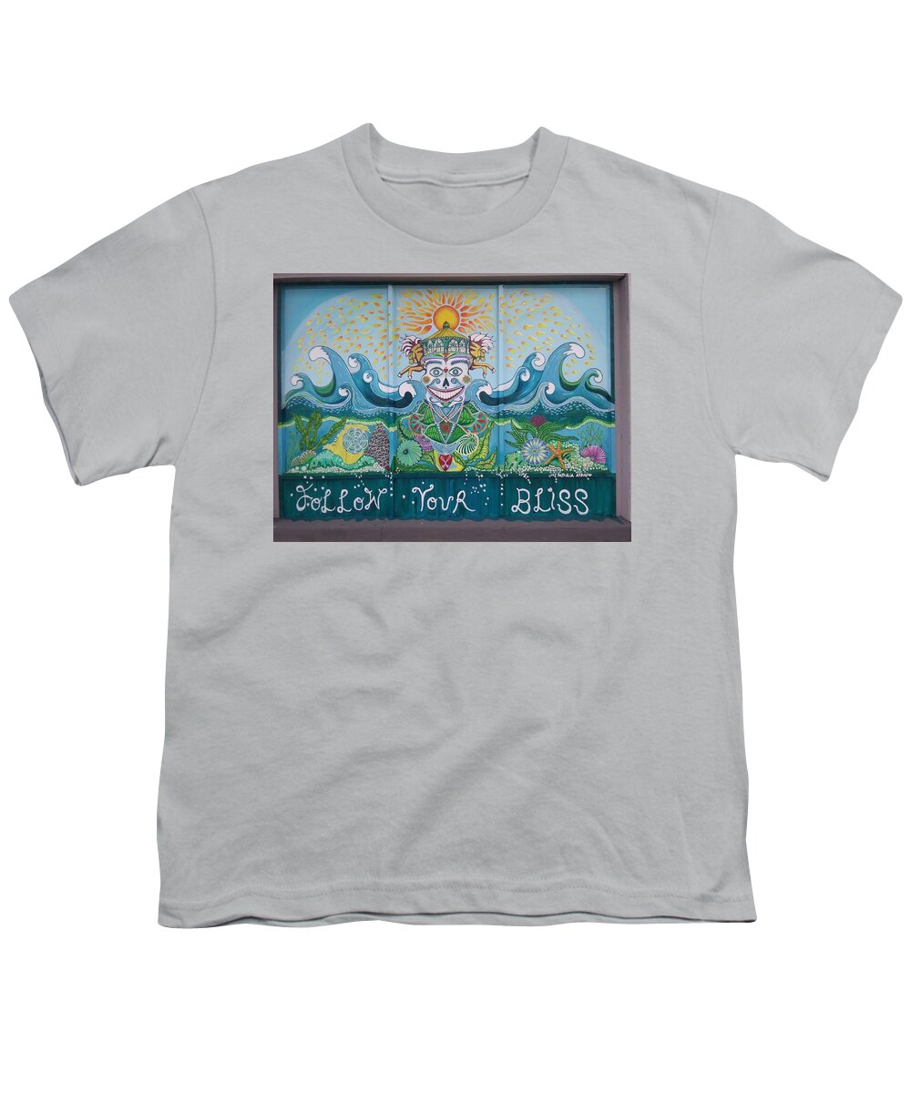 Day Of The Dead Youth T-Shirt featuring the painting Day of the Dead Mural by Patricia Arroyo