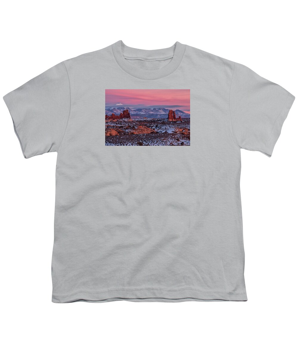 Moab Youth T-Shirt featuring the photograph Desert Beauty by Dan Norris