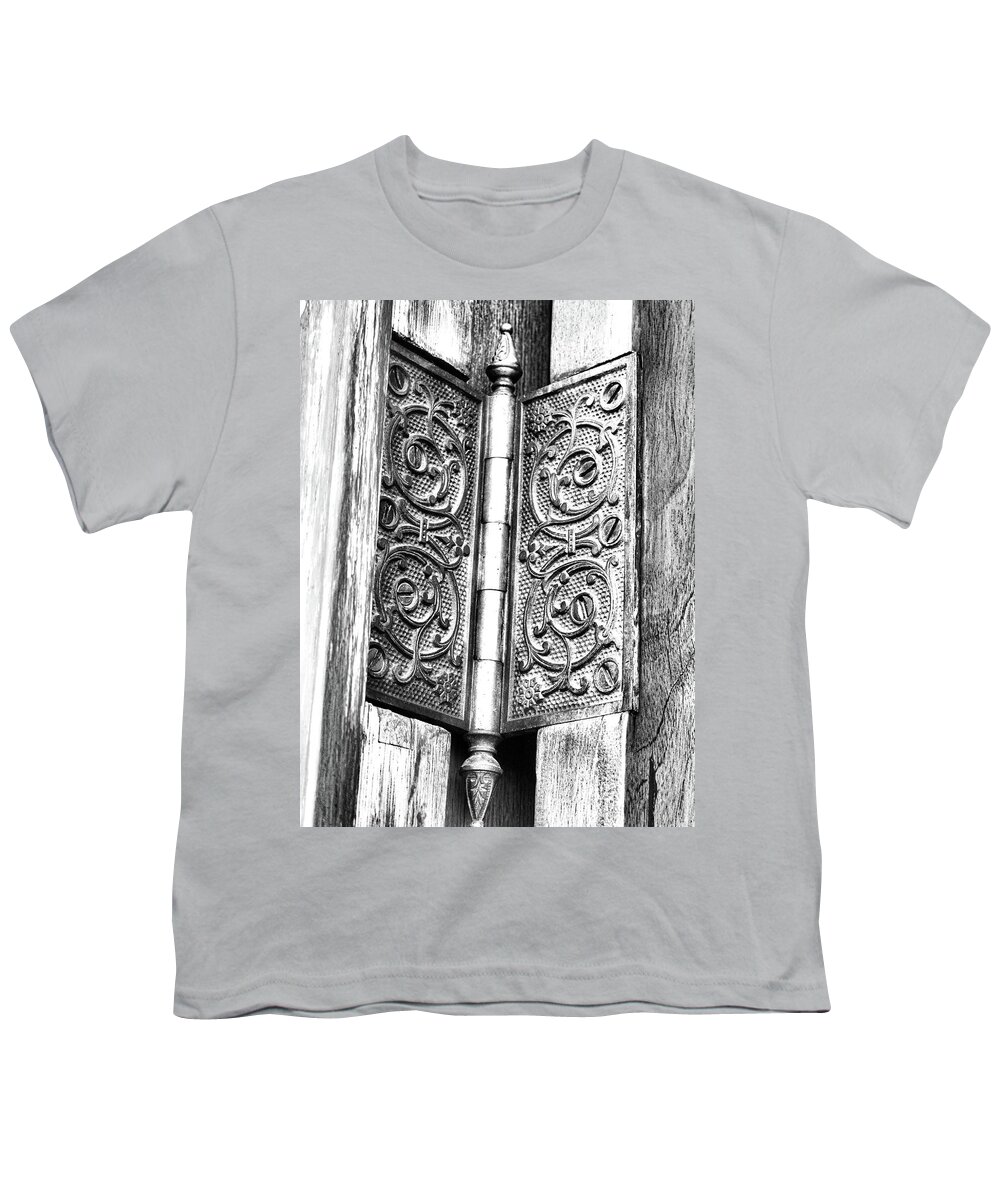 Mexico Youth T-Shirt featuring the photograph Door hinges, Chapultepec, Mexico by Segura Shaw Photography