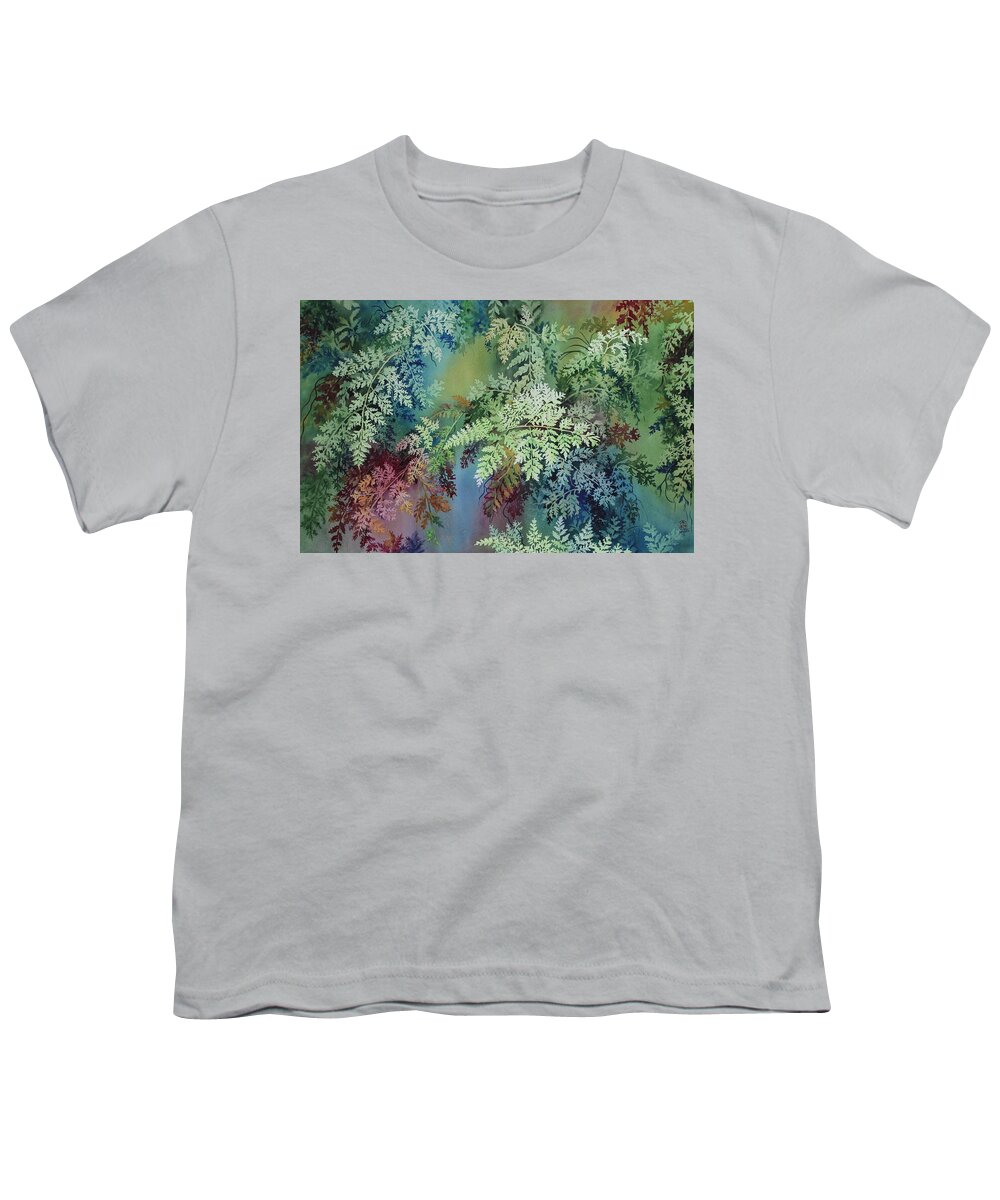 Rainforest Youth T-Shirt featuring the painting Veils of Palapalai by Kelly Miyuki Kimura