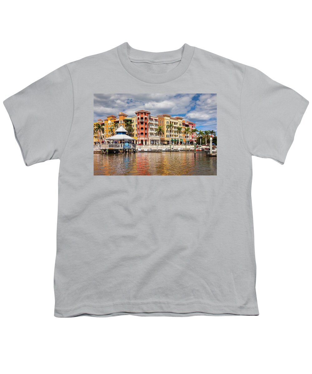 Estock Youth T-Shirt featuring the digital art Naples Florida by Lumiere