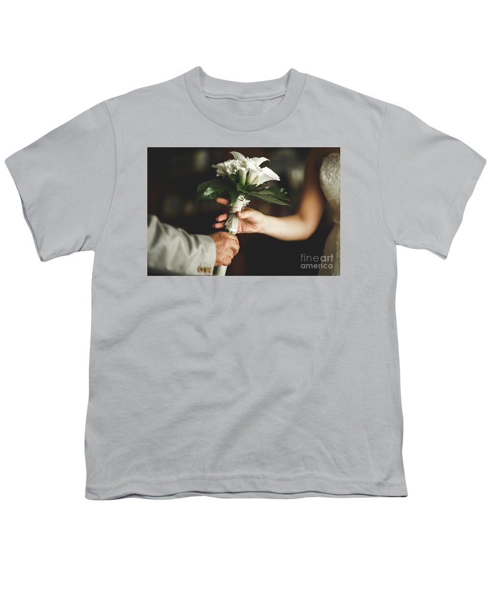 Arrangement Youth T-Shirt featuring the photograph Natural bridal bouquet for the wedding. by Joaquin Corbalan