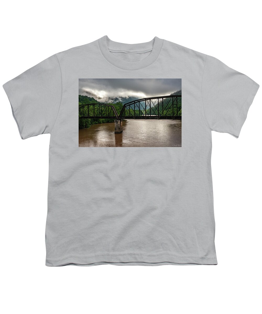 Sunrise Youth T-Shirt featuring the photograph New River Gorge by Jody Partin