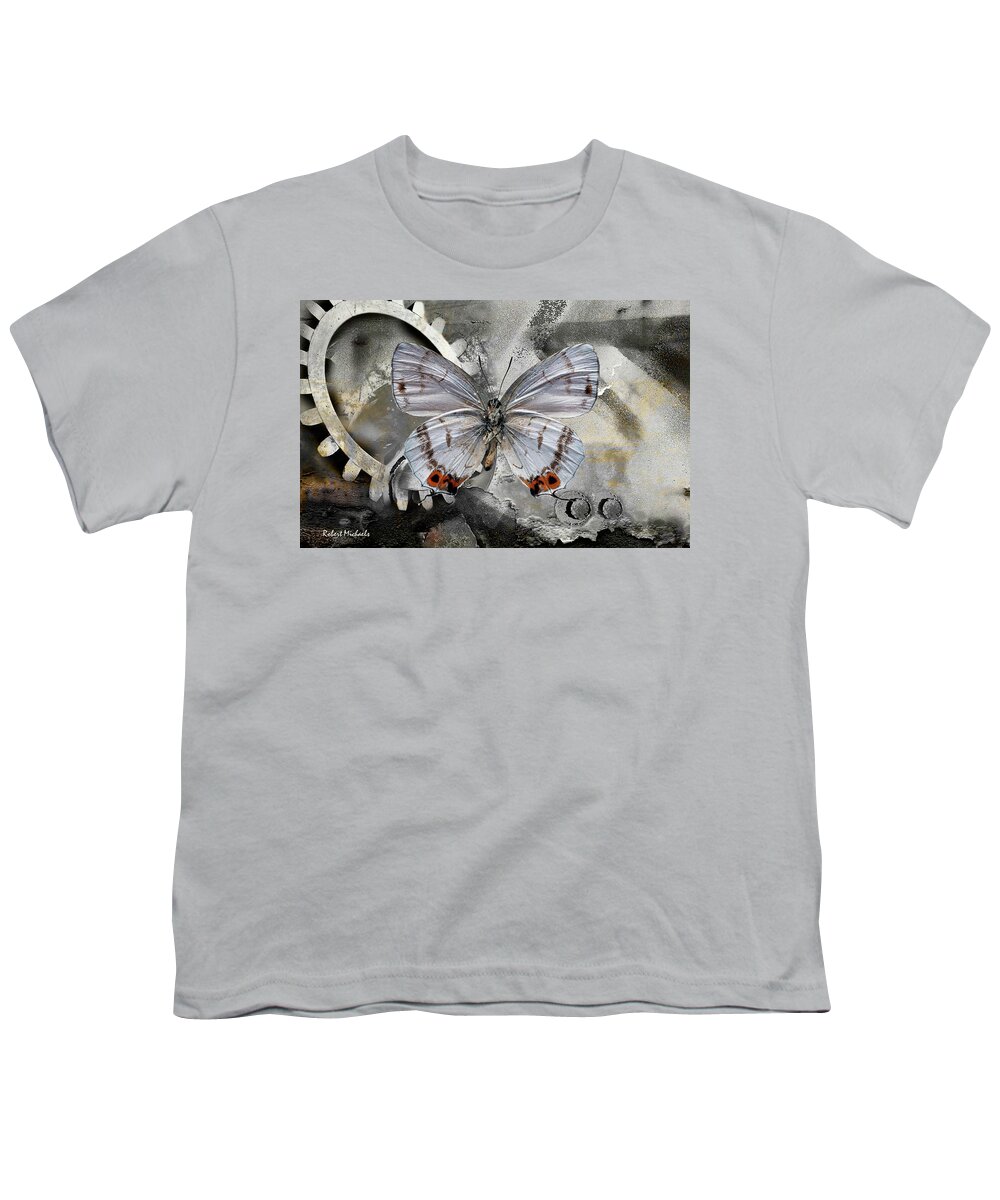 Butterfly Youth T-Shirt featuring the photograph Papillon by Robert Michaels